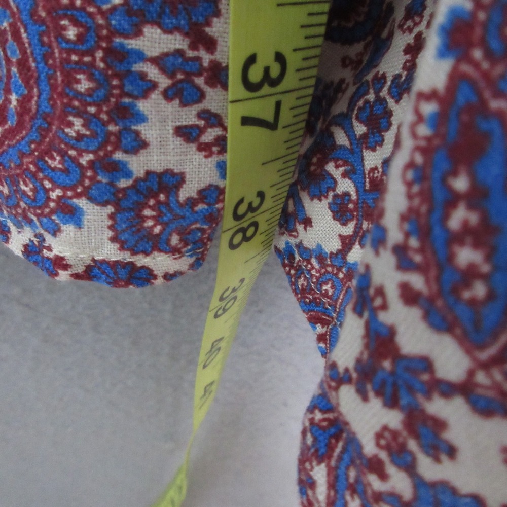 J Crew Dress MT Linen Palermo Smocked Waist Floral Bouquet Boho Cottage Core - Picture 11 of 11